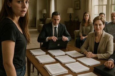 This morning, I received a text about an important family meeting. Walking into my childhood home, I froze. My mother, siblings, stepfather, and two men in expensive suits stared at me. ch2
