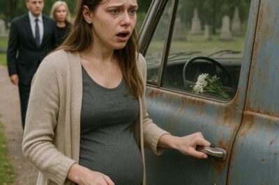 At her husband’s funeral, Sarah’s in-laws stripped her of everything, leaving her seven months pregnant with nothing but a rusted van…CH2