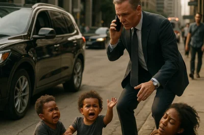Homeless black woman collapsed on the side of the road, her two-year-old twins cried in despair just as a billionaire passed by and the ending…CH2