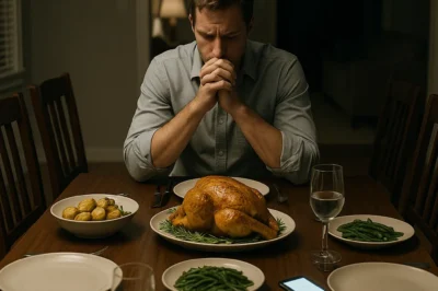 On my 34th birthday, i invited everyone for dinner at six. all i asked was for them to come by 6:00 — no presents needed.CH2