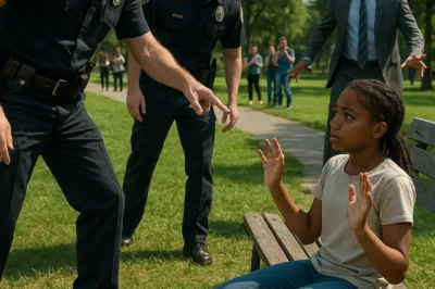 “Search her now!” 2 policemen shouted at the black girl until her father arrived, they had regrets…CH2
