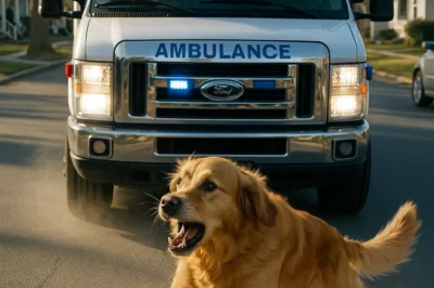 Dog Stops Ambulance in Its Tracks, Refusing to Budge — The Real Reason Sh0cked the Paramedics…CH2