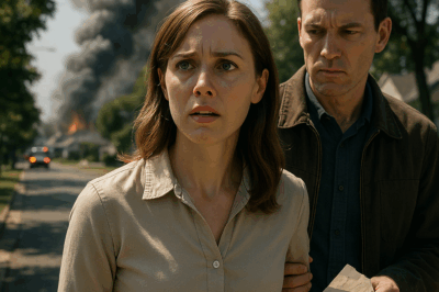 CH2. My neighbor slipped a note under my door: “leave your house in 10 minutes. Act normal. Trust me.”