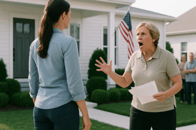 Entitled HOA Karen Wanted My Property—Left in Tears When I Fought Back!