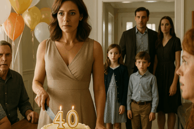 CH2 – At My 40th Birthday Party, My Husband Walked In With a Woman and Two Kids and Boldly Introduced Them as His Other Family — But When I Calmly Cut the Cake and Said “Let Me Show You Something,” the Screen Lit Up and His Whole Life Changed…