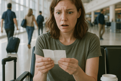 At the Airport, a Stranger Slipped Me a Note: ‘Don’t Board That Plane.’ I Froze When Security… CH2
