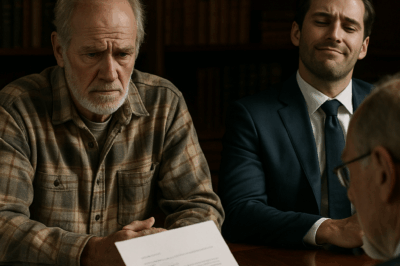 The lawyer read the name: “The estate’s fiduciary trustee shall be Aaron Miller.” My son-in-law’s face went white because he realized he would inherit nothing until the poor carpenter decided he was worthy of every penny.