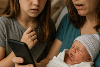 My 10-year-old looked at her baby brother and whispered, “Mom, we can’t take him home.” I was confused—until she showed me her phone. What I saw nearly made me collapse…