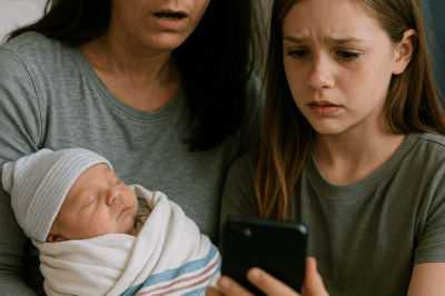 When my daughter met her newborn sibling, she froze. “Mom,” she said, trembling, “we can’t bring this baby home.” I didn’t understand—until she handed me her phone…