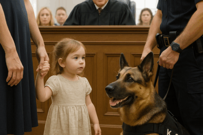 CH2 – 3-Year-Old Girl Sees Police Dog in Courtroom, Says Just Two Words — What Follows Shocks Everyone…