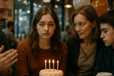 CH2 – At My Birthday Party in a Café, My Mom Whispered to My Brother: “While Everyone’s Here, Go and Change Her Locks…”