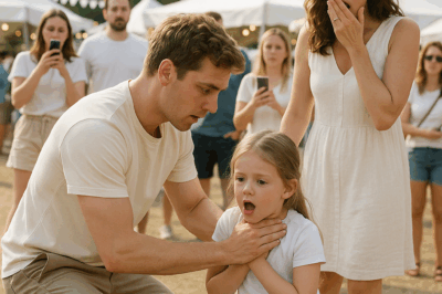 CH2 – I SAW A LITTLE GIRL CHOKING AT THE FESTIVAL WHILE EVERYONE WALKED PAST. I RAN OVER – “HEY, EASY…”