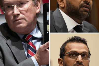 When Congressman Thomas Massie confronted FBI Director Kosh Patel in a tense congressional hearing, few expected what would follow. On live camera, Massie began reading from the Epstein files — documents long shrouded in secrecy. What happened next left the entire room stunned.