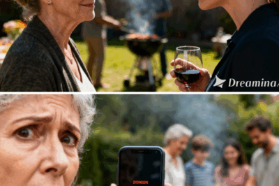 ch2-At the family barbecue, my phone buzzed with a message: “Get out now. Don’t say a word.” I slipped away quietly, and moments later, the driveway erupted with flashing police lights. I was standing near the grill, turning corn on the cob, when my phone buzzed. Unknown number. “Leave now. Don’t talk to anyone.”