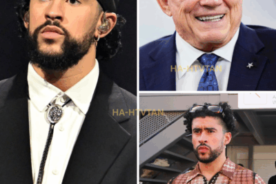 BREAKING: Dallas Cowboys owner Jerry Jones is drawing a hard line after Bad Bunny’s bold Super Bowl comments — publicly declaring he will “use every ounce of influence and power” to stop the Puerto Rican star from performing. Jones says the halftime stage should represent American tradition, not “division disguised as art.” His statement has ignited a firestorm — is he standing for football’s values, or fueling a cultural clash?