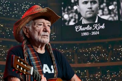 A SONG FOR CHARLIE KIRK — WILLIE NELSON’S SILENT FAREWELL: At the Outlaw Music Festival 2025, no one expected the silence that would fall. No one foresaw the tremble in his voice. Nearly 30,000 hearts are beating fast — and millions watching across America — Willie Nelson made his way slowly to the center of the stage.