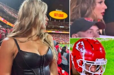 BREAKING: Taylor Swift Looks Unrecognizable in Newly Shared Photos at the Chiefs vs. Raiders Game — In a Shocking Late Appearance to Support Fiancé Travis Kelce, the Popstar Was Spotted With an Unusual Busty Look and Fuller Lips, Sparking Plastic Surgery Rumors… But There’s One More Detail Eagle-Eyed Fans Noticed Taylor Swift Copied Exactly From Travis Kelce’s Ex, Kayla Nicole…