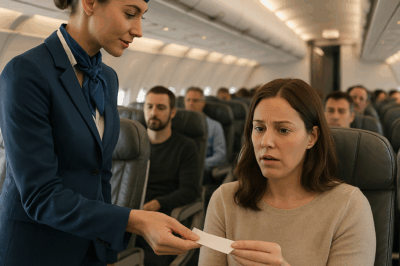 On A Flight, The Stewardess Gave Me A Note: “Move To The Back” – Seconds Later The Cabin Was… CH2