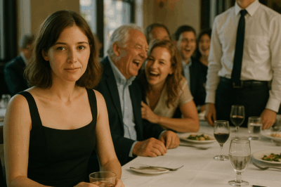 At the restaurant, my sister announced to everyone, ‘Rachel, go find another table. This one’s for family, not adopted girls.’ They all laughed and agreed. Then the waiter placed a $3270 bill in front of me for their entire dinner. I smiled, took a sip, and humbly paid the bill. But then, I heard a voice… “Just a moment, please” … CH2