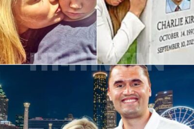 The first time Erika Kirk returned to the cemetery with her daughter, the sky was heavy and still. Three-year-old Emma clutched a small drawing — bright colors, the word “Daddy” written in uneven letters. At Charlie’s headstone, Erika knelt, tracing his name with trembling fingers. “I don’t know how to do this without you,” she whispered… Emma placed the drawing at the stone’s base. “For Daddy.” A single sob escaped Erika’s lips. Then, as silence wrapped around them, sunlight broke through the clouds, falling softly over Charlie’s grave. A butterfly — blue and gold — drifted down and landed gently on the drawing. Catherine covered her mouth. Robert whispered, “It’s like he’s here.” Someone nearby filmed the moment. By nightfall, millions had seen it — a mother, a child, a sign of love that refused to d!e. Later, Erika said through tears, “That butterfly was God’s way of saying Charlie’s still with us.”…FULL STORY BELLOW👇👇👇