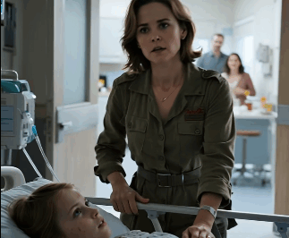 The hospital called—my seven-year-old had been rushed to the Emergency. I tore through the doors and found her barely conscious on the stretcher. “Mom, I’m sorry… Dad was in our bed with Aunt Serena. When they saw me, he shoved me down the stairs. They’re still there, drinking whiskey…” Instinct from my military years snapped into place. Nobody harms my child and walks away.