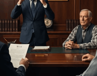 My arrogant son-in-law was ready to inherit my daughter’s $12M estate. He laughed at me, a poor carpenter. But the lawyer wasn’t done. He pulled out an addendum to the will, read one name, and the entire room went silent. My son-in-law’s face turned white as he stared at me in horror, finally understanding…