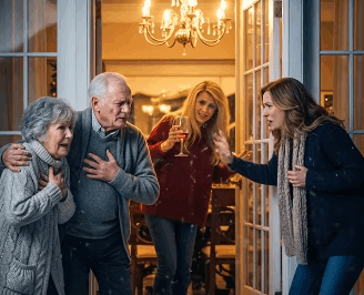 I Came Home to Find My Elderly Parents Shivering Outside While My In-Laws Partied Inside as If They Owned the Place — What I Did Next Completely Shattered Their Lives…