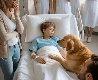 A Dog Sat by a Boy’s Bed for Months — And When His Hand Finally Moved, Everyone Broke Down in Tears