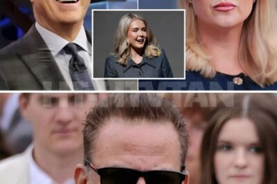 “MARRIED HER HISTORY TEACHER.” That was Colbert’s opening shot — one line, dropped cold on The Late Show, and the studio exploded in laughter. Karoline Leavitt froze in her chair, waiting for someone to save her.  Seconds later, her husband Nicholas Riccio tried. His voice cut in, shaky but sharp: “You joke because you have nothing left.” He thought it was a comeback. But Colbert didn’t flinch. He raised an eyebrow, smiled, and fired back: “Nothing left? Nicholas, I’ve still got a studio laughing at you. That’s more than enough.”  👉 The eruption that followed drowned out everything else. But what Colbert said next — after the laughter finally died down — left even his own crew stunned. So what was the line that turned a cheap defense into a national humiliation? 😱💬💥👉