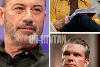 “Maybe it’s time to admit…” – Jimmy Kimmel’s emotional plea to Fox News STUNS Hollywood as ratings collapse and his late-night empire crumbles, leaving Greg Gutfeld and Pete Hegseth with one ruthless reaction that turns the tables and flips the industry on its head.