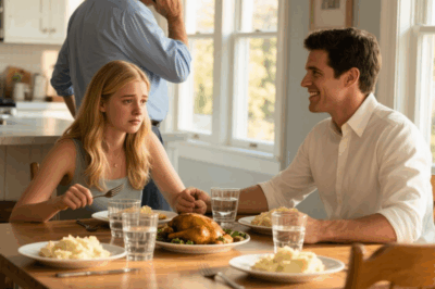 My 22-year-old daughter brought her boyfriend home for dinner. I welcomed him warmly… until he kept dropping his fork over and over. Then I noticed something under the table CH2