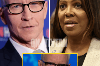 “She built her empire on lies—and now it’s crumbling.” – Anderson Cooper’s FIERY TAKE on Letitia James’ INDICTMENT sends shockwaves through CNN, as the veteran anchor’s rare outburst STUNS viewers and leaves even his own network divided over what he dared to say on live TV
