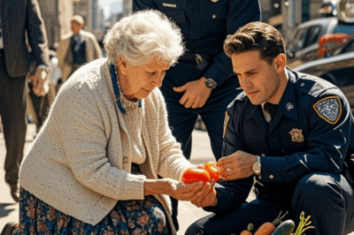 CH2 The Police Felt Sorry for the Old Woman Selling Vegetables on the Street — But When One Officer Looked Under the Basket, What He Found Left Everyone Speechless