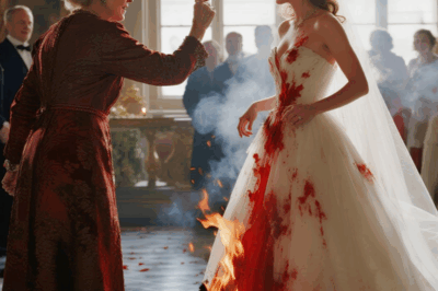 CH2 MY MOTHER-IN-LAW SET MY WEDDING DRESS ON FIRE MOMENTS BEFORE THE CEREMONY, CACKLING AS THE FABRIC TURNED TO ASH.”NOW YOU CAN’T MARRY MY SON!” SHE SNEERED. I LOOKED HER DEAD IN THE EYES AND WHISPERED, “YOU HAVE NO IDEA WHAT YOU’VE JUST DONE.” SHE WAS STILL LAUGHING-ANDSHE REALIZED, TOO LATE, THAT…