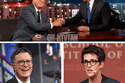“They told us to stay quiet, but we won’t” – Rachel Maddow, Stephen Colbert, and Jimmy Kimmel BREAK the system by launching their own uncensored newsroom, leaving networks rattled, advertisers scrambling, and audiences stunned as whispers of a media revolution grow louder with every passing hour ⚡📺🔥
