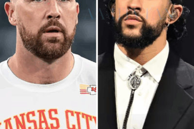 After the NFL CANCELED Bad Bunny’s Super Bowl 2026 Performance, Kansas City Chiefs superstar Travis Kelce erupted in outrage, blasting the league for “disrespecting a global icon.” Mahomes reportedly told reporters: “You’re not just canceling a halftime show, you’re canceling a movement.