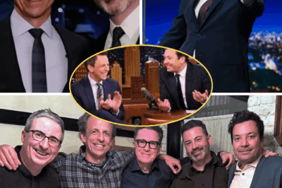 Jimmy Fallon, Kimmel, Oliver, and Meyers are crossing network lines to defend Stephen Colbert — and what’s set to unfold this coming Monday night may become the biggest protest in late-night comedy history.
