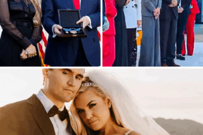 Robert Kirk and Kimberly Kirk, their hearts heavy with grief , stood in the White House Rose Garden, tears streaming as they mourned their son, Charlie. Erika Kirk, his widow, accepted the Presidential Medal of Freedom with trembling hands, her voice breaking with love and loss