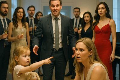 ch2 . The room fell silent. Every guest at the party froze, glasses mid-air, laughter dying instantly. My 4-year-old daughter, Lily, stood beside me, clutching her toy rabbit, looking up at me with wide, innocent eyes.