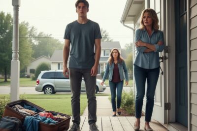 The day after my father’s funeral, I returned to his house only to find all my belongings dumped on the porch. My stepmother stood in the doorway, her voice dripping with venom: “This house is for family.” CH2