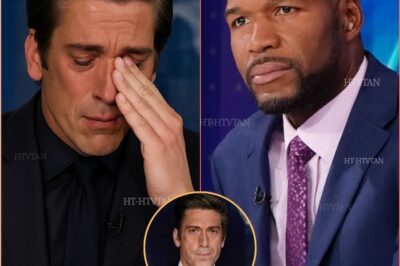 “‘YOU TAUGHT US HOW TO SMILE THROUGH ANYTHING’ — DAVID MUIR BREAKS DOWN IN EMOTIONAL TRIBUTE TO MICHAEL STRAHAN 😢💔” It was supposed to be a lighthearted reunion on Good Morning America — but David Muir’s surprise tribute to Michael Strahan left the entire studio wiping away tears. Voice trembling, Muir looked across the set and said, “You taught us how to smile through anything — even on the toughest mornings.” The audience fell silent as old clips of Strahan’s early career played on the screen behind them, showing his journey from NFL legend to beloved broadcaster. By the time Muir’s voice cracked on the words “You make mornings brighter for millions,” even Strahan couldn’t hold back tears. The clip has since gone viral across TikTok and X, with fans calling it “one of the most genuine moments in live TV history.” 🕯️❤️ WATCH the full tribute and reactions below 👇👇👇