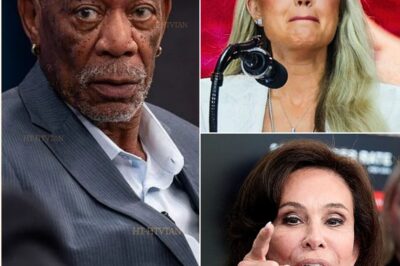 “Sit down, Barbie!” — Jeanine Pirro suddenly lashed out at Erika Kirk, calling her a “T.R.U.M.P puppet” live on air. But just minutes later, before Erika could even respond, Hollywood legend Morgan Freeman spoke up — not to tear her down, but to defend her. With calm authority and a voice as timeless as it was unshakable, Freeman turned to Pirro and delivered a truth so sharp it cut through the noise, leaving the entire studio in stunned silence. Erika Kirk sat frozen, eyes wide with shock, while the audience rose to their feet — not for Pirro, but for the man who transformed an attack into a lesson in humanity and dignity.