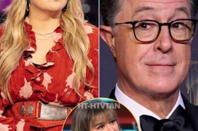 “‘DON’T FORGET YOUR SHOW JUST GOT CANCELED!’ — KELLY CLARKSON FIRES BACK AT STEPHEN COLBERT AFTER HIS VACATION JAB” 🎤🔥 What started as a cheeky dig turned into a full-blown TV feud. Stephen Colbert mocked Kelly Clarkson’s absence from her talk show, joking that her “vacation was longer than her summer vacation.” But Clarkson didn’t hold back, snapping back on The Kelly Clarkson Show: “Stephen, don’t forget that your Late Show just got canceled!” Now the internet is ablaze with #ClarksonVsColbert — sparking rumors, speculation, and even whispers about whether Clarkson might walk away from her own hit show. Was this just playful banter between two talk show stars… or the beginning of late-night’s messiest new rivalry? READ THE FULL STORY BELOW 👇👇👇