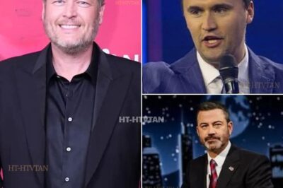 BREAKING— Blake Shelton steps into the storm. His words cut like glass, his tone unflinching. The world listens. ABC has pulled Jimmy Kimmel Live! indefinitely. The reason? Words—reckless, sharp, and cruel—aimed at Charlie Kirk. Words that should never have crossed the line. Blake’s voice doesn’t tremble with fear — it burns with fire. “This is more than television. This is about respect. About dignity. About the weight of a name that millions carry in their hearts.” The silence that follows is deafening. A silence charged with grief, outrage, and unity. He doesn’t plead. He demands. He calls the industry to account. He reminds them that Charlie’s memory is not a punchline. Not a target. Not disposable. Every sentence lands like the strum of a guitar — sharp, heavy, unforgettable. In that moment, Blake Shelton is not just a country star. He is a witness. A guardian. A voice for the voiceless. And across the world, one truth rises above the noise: Charlie Kirk will not be mocked. He will be remembered.