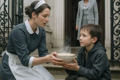 A kind maid saw a small, starving boy shivering outside the mansion gates. Believing her wealthy boss was gone for the day, she risked everything to sneak him into the kitchen and give him a hot meal…CH2