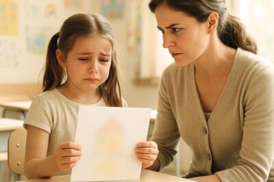 ch2- Silent little girl gives teacher a drawing to reveal a secret,She looks at it and calls 911 in tears…