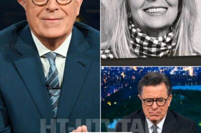 ‘THANK YOU FOR BEING YOURSELF — TO THE VERY END.’ 💔🎬 – STEPHEN COLBERT’S HONOR CAUSES THE ENTIRE SCHOOL TO RETURN TO SILENCE. The lights are dimmed. The cameras stopped rolling. And in that rare, breathless moment between laughter and tears, one line cuts through the noise of television history: “Thank you for being yourself — to the very end, Diane Keaton”  It wasn’t scripted, and it wasn’t planned. It was spoken softly — the kind of goodbye that doesn’t just end a story, but completes it. On screen, clips from a lifetime flashed by: the laughter, the chaos, the courage to be different, and the grace to stay real when the world demands perfection. The audience rose to their feet, some clapping, others crying, because everyone felt it — that deep ache of watching someone who had lived boldly took their final bow.