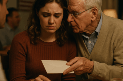 AT FAMILY DINNER, MY GRANDFATHER SLIPPED ME AN ENVELOPE: “DON’T OPEN THIS HERE. GO HOME……..