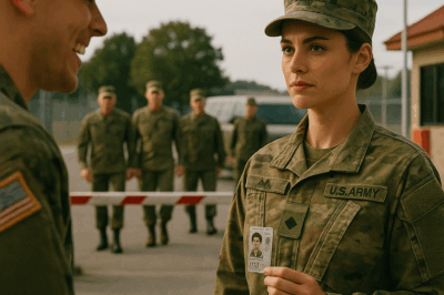 Base Guard Refused to Check Her ID 5 Minutes Later, 3 Generals Arrived to Help Her