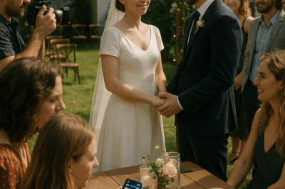 “Backyard wedding! It’s for poor people.” — Family refused to come. Mom added: “I’m embarrassed for you.” Two weeks later, a video of our wedding went viral. Now they suddenly wanted to talk…